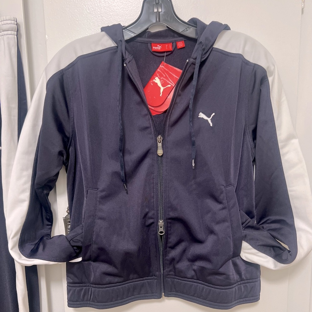 Puma Jacket/Pant Matching Set Navy Blue Size S NWTs - Picture 2 of 11